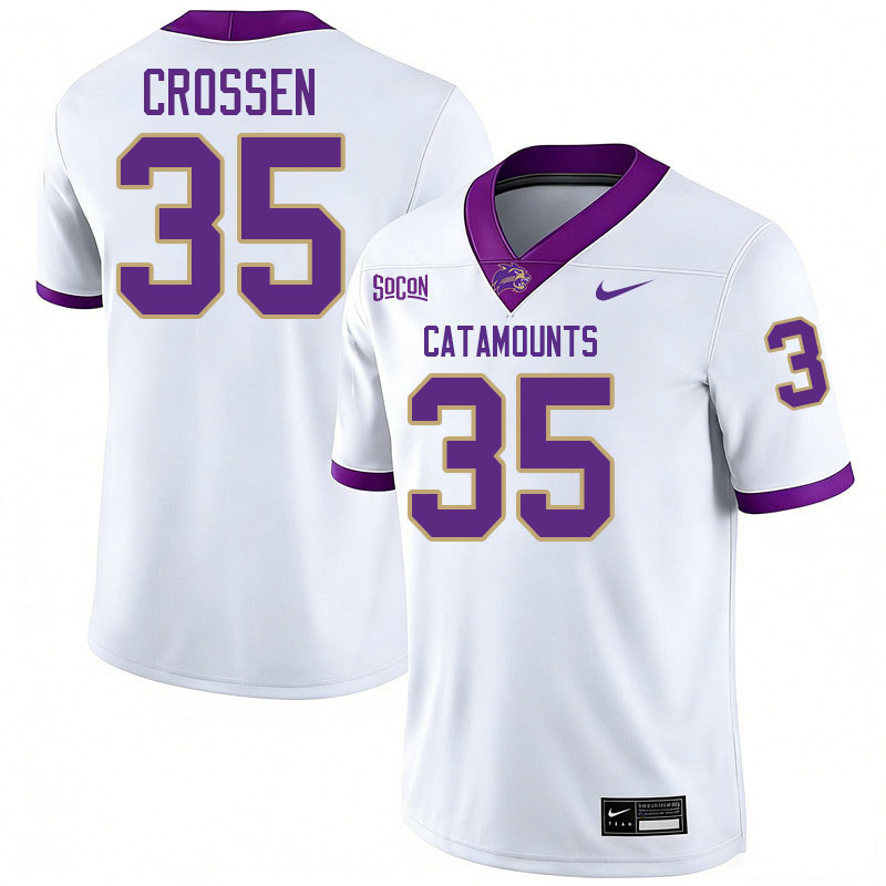 Western Carolina Catamounts #35 Keion Crossen College Football Jerseys,Uniforms-White